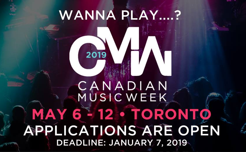 Apply to play Canadian Music Week Showcase