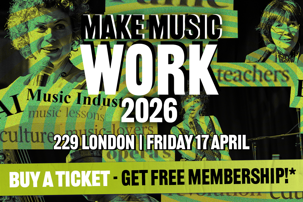 Save 50% on tickets for ISM's Make Music Work event