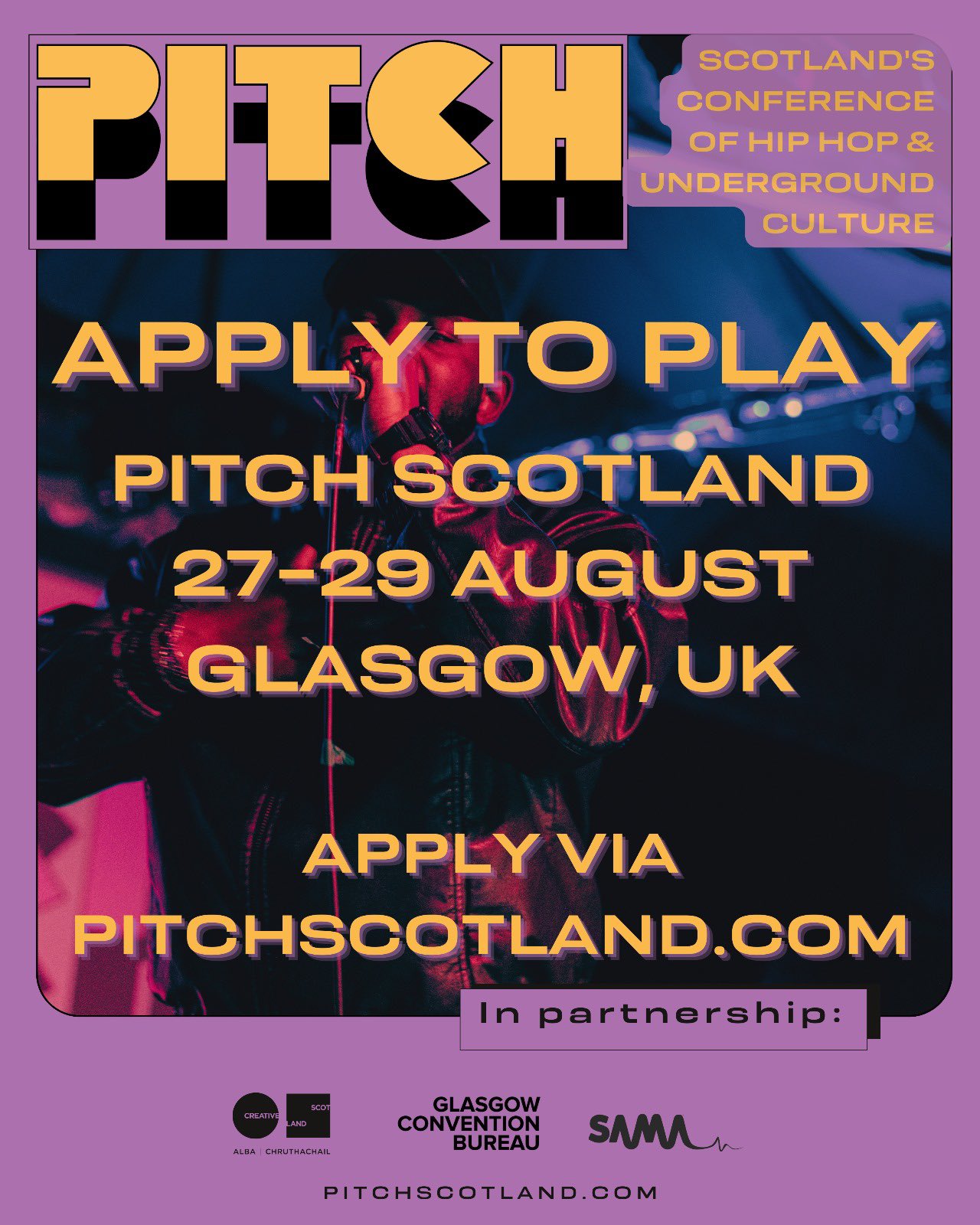 Closing soon! Hip-Hop, R&B, Soul & Grime artists invited to apply to play Pitch