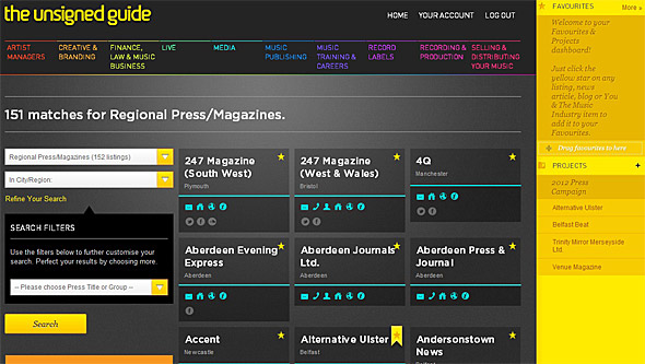 Managing your music projects