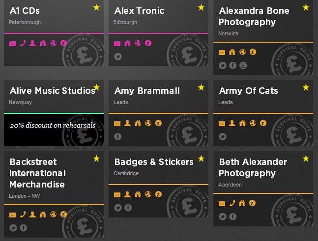 Save money on recording, merch, photo shoots, rehearsals, PR campaigns & loads more with Survival Guide!