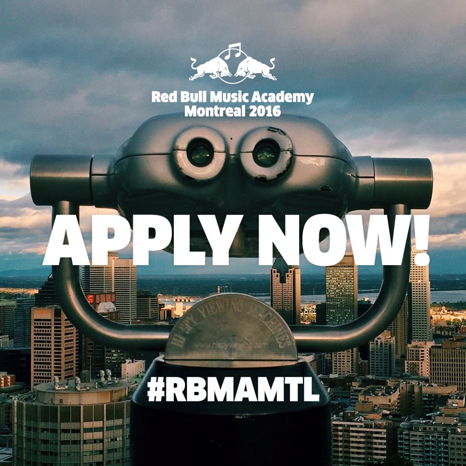 Applications for Red Bull Music Academy in Montreal open