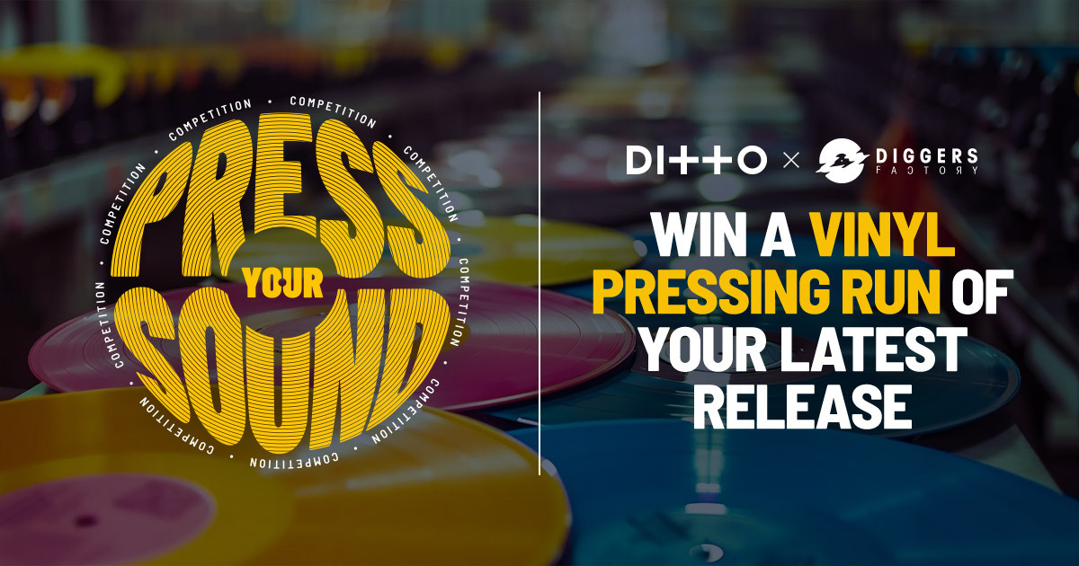 Ends soon! Win 300 copies of your music on vinyl via Ditto Music and Diggers Factory competition!