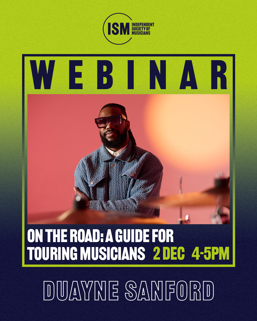 Sign up for ISM's free webinar! On the road: A guide for touring musicians